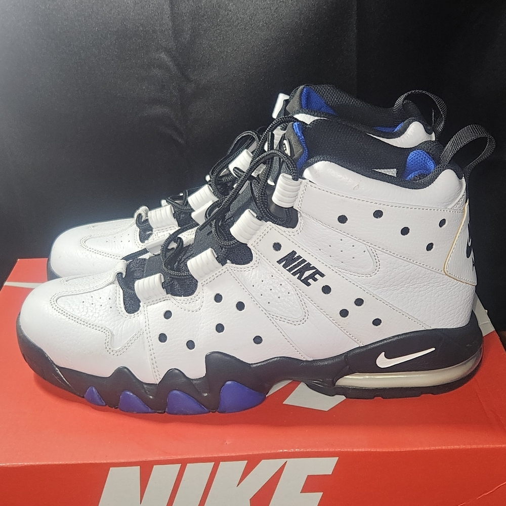 Nike Size 12 White and Blue Sneakers